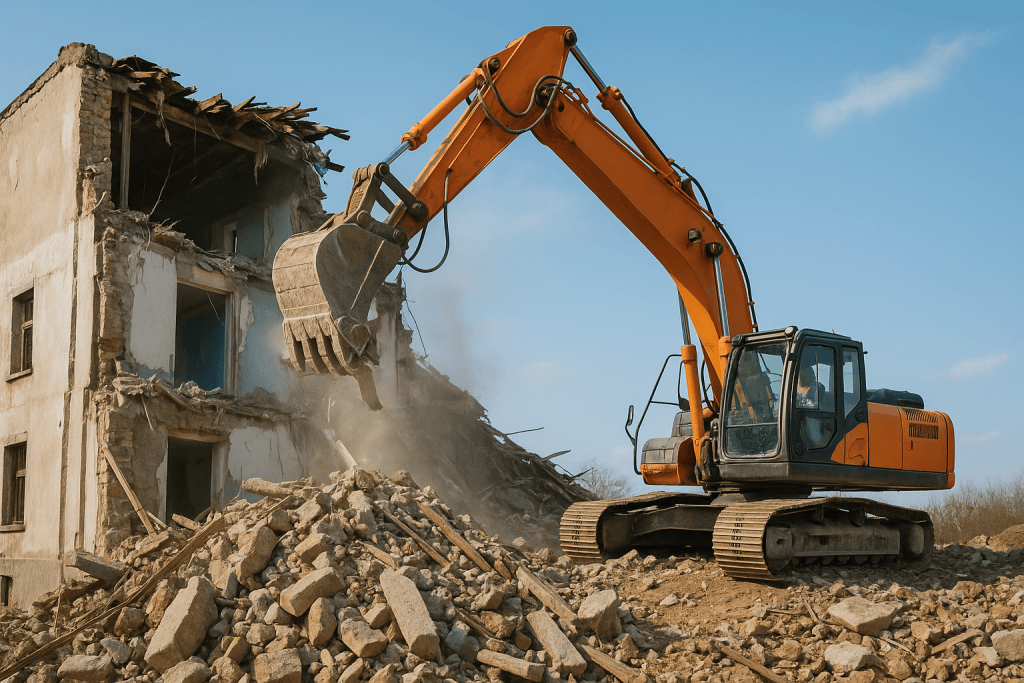 Professionelle Abbruch vom Fachbetrieb