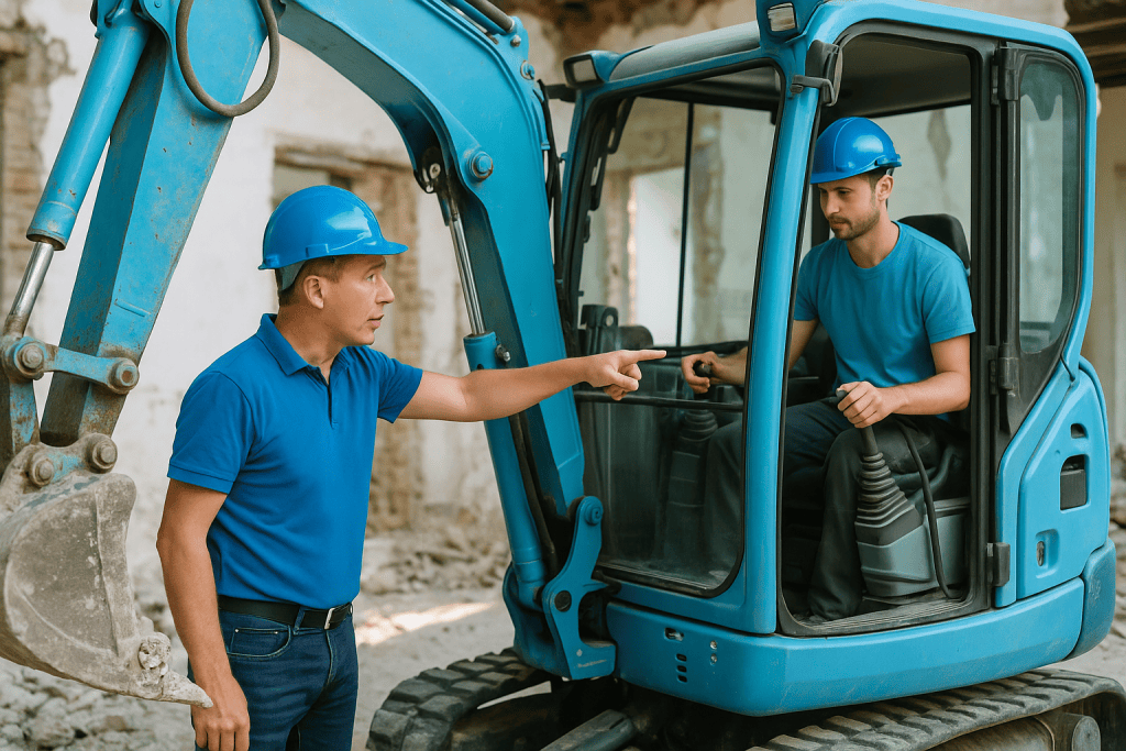 Kontrollierte Abbrucharbeiten mit modernster Ausrüstung