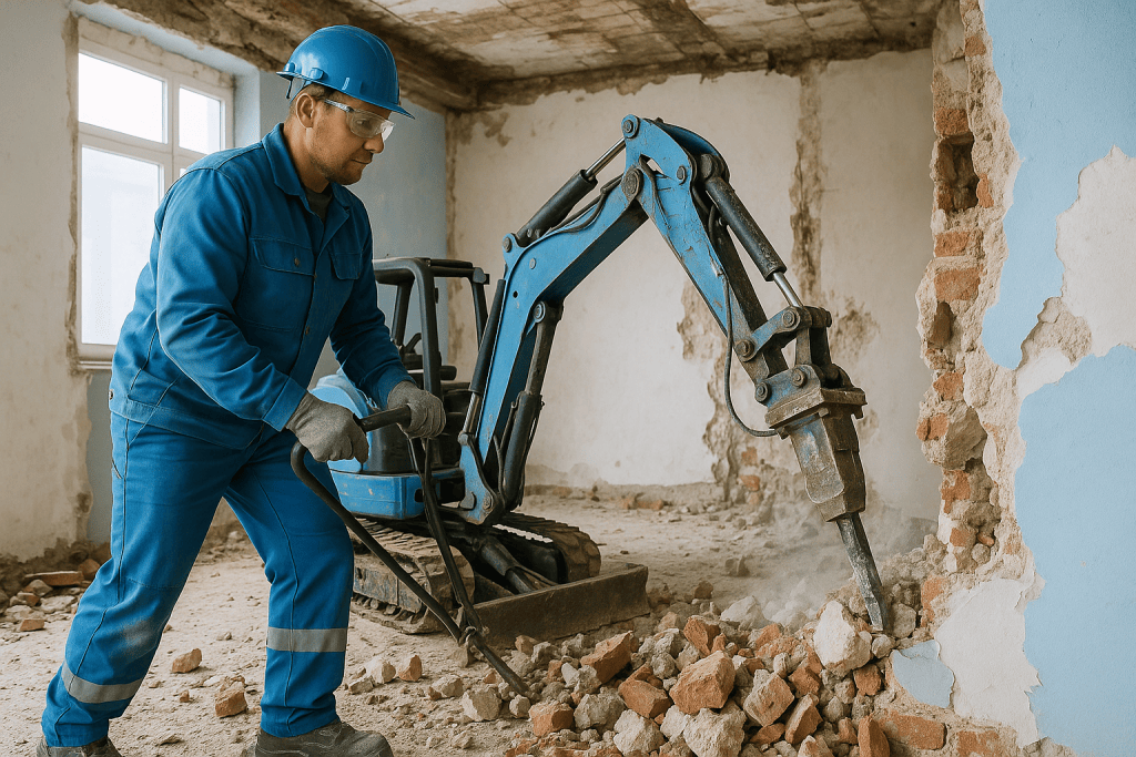 Erfahrene Abbruch vom Fachbetrieb